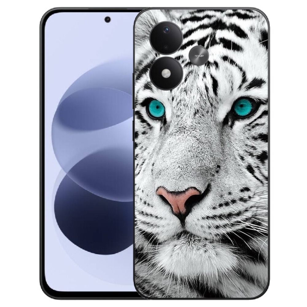 mmCase géltok a Xiaomi Redmi Note 17 4G/5G-hez – fehér tigris