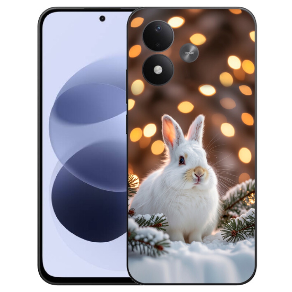 mmCase gél tok a Xiaomi Redmi Note 17 4G/5G-hez – fehér nyúl