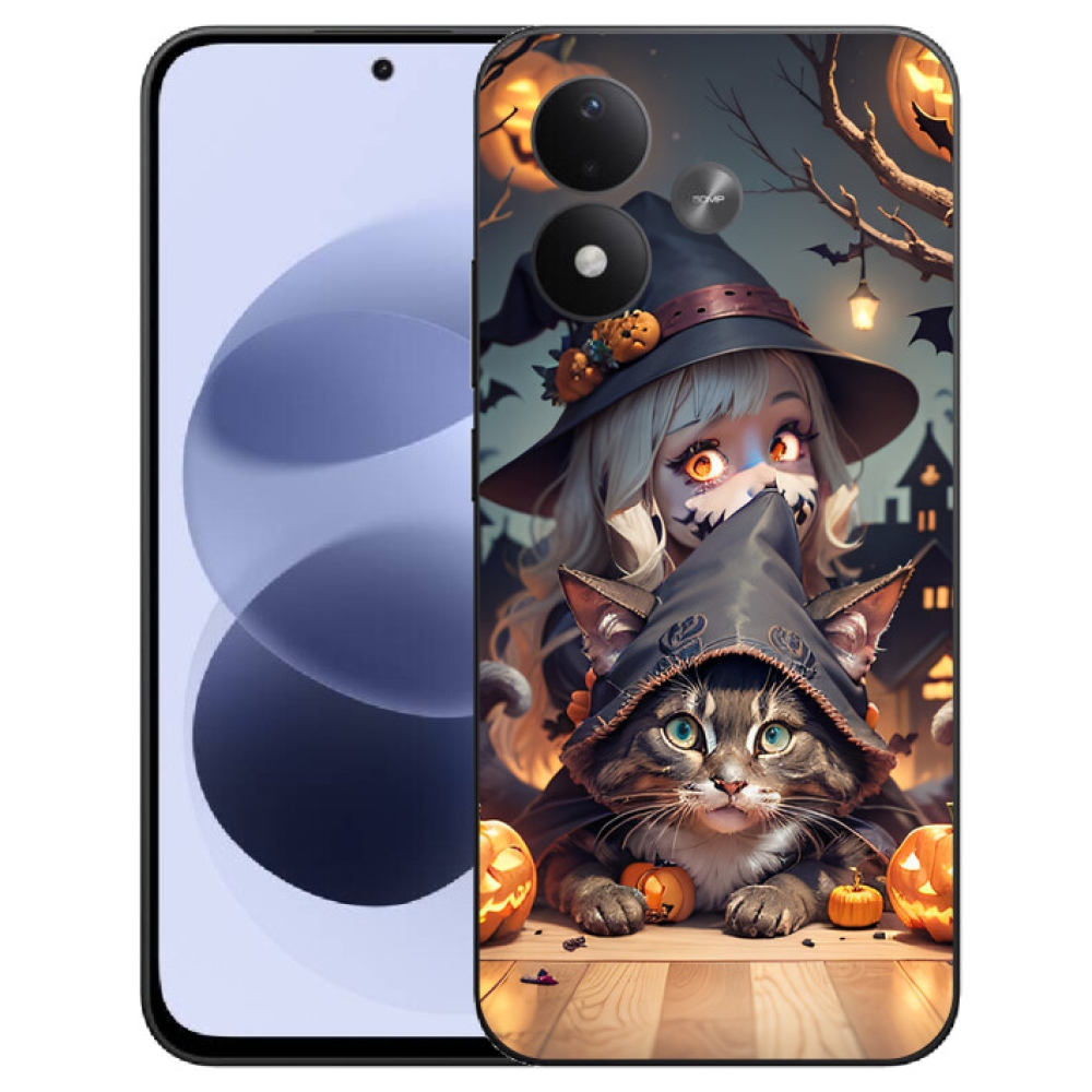 mmCase gél tok a Xiaomi Redmi Note 17 4G/5G-hez – boszorkány macskával