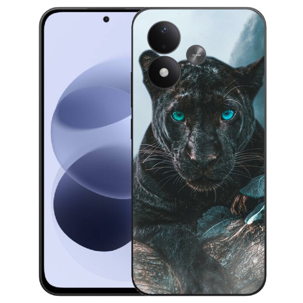 mmCase gél tok a Xiaomi Redmi Note 17 4G/5G-hez – fekete párduc