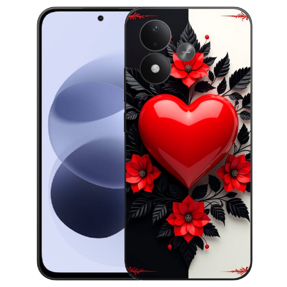mmCase géltok a Xiaomi Redmi Note 17 4G/5G-hez – piros szív