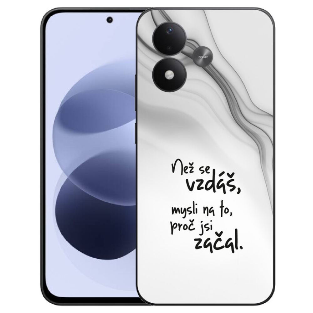 mmCase gél tok a Xiaomi Redmi Note 17 4G/5G-hez – idézet 2, fehér háttérrel