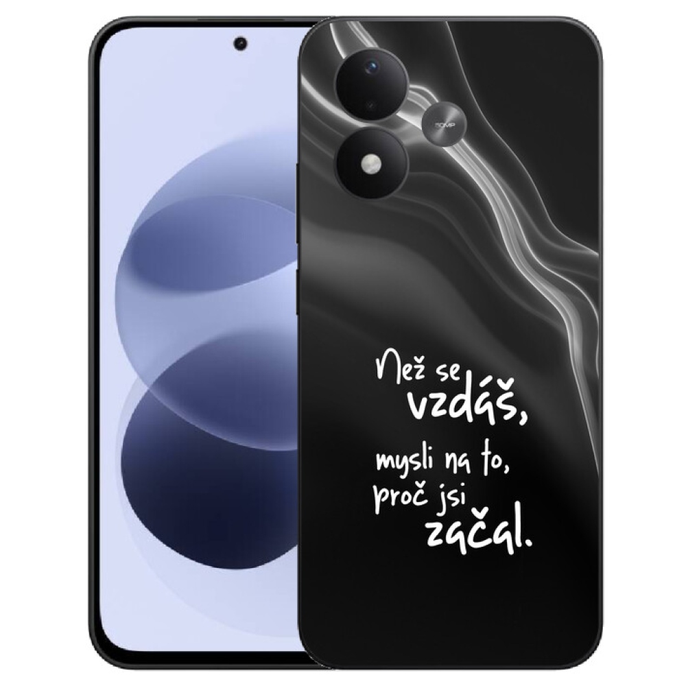 mmCase géltok a Xiaomi Redmi Note 17 4G/5G-hez – idézet 2, fekete háttérrel
