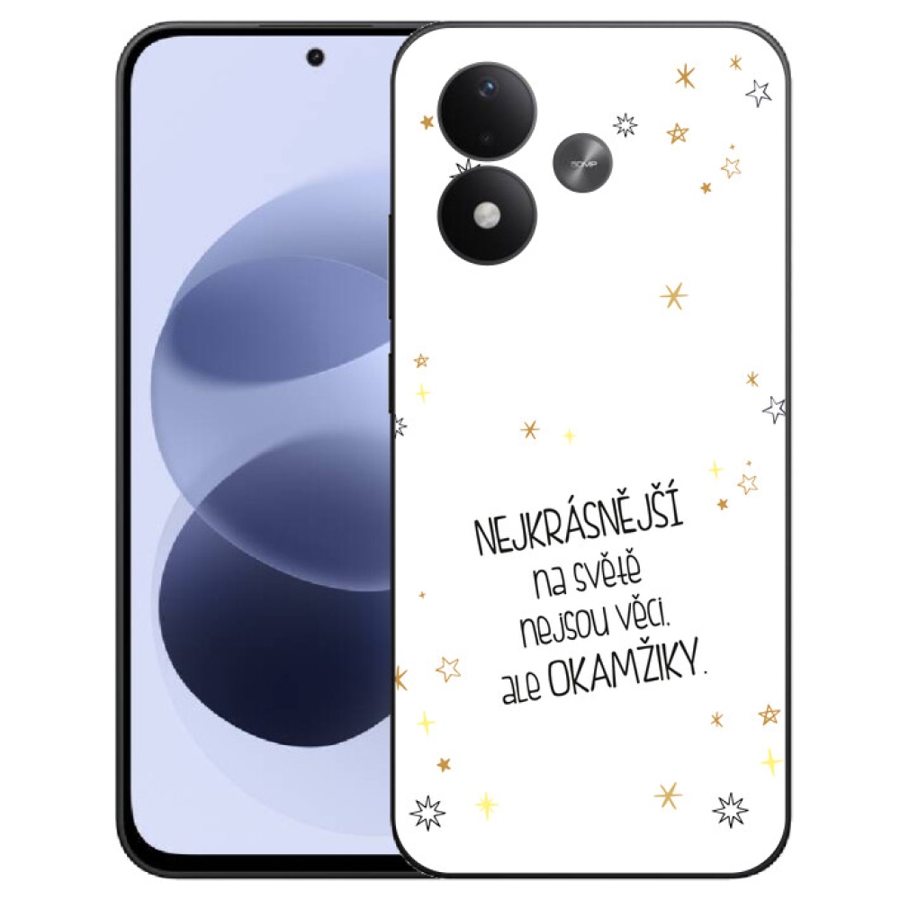 mmCase gél tok a Xiaomi Redmi Note 17 4G/5G-hez – idézet, fehér háttér
