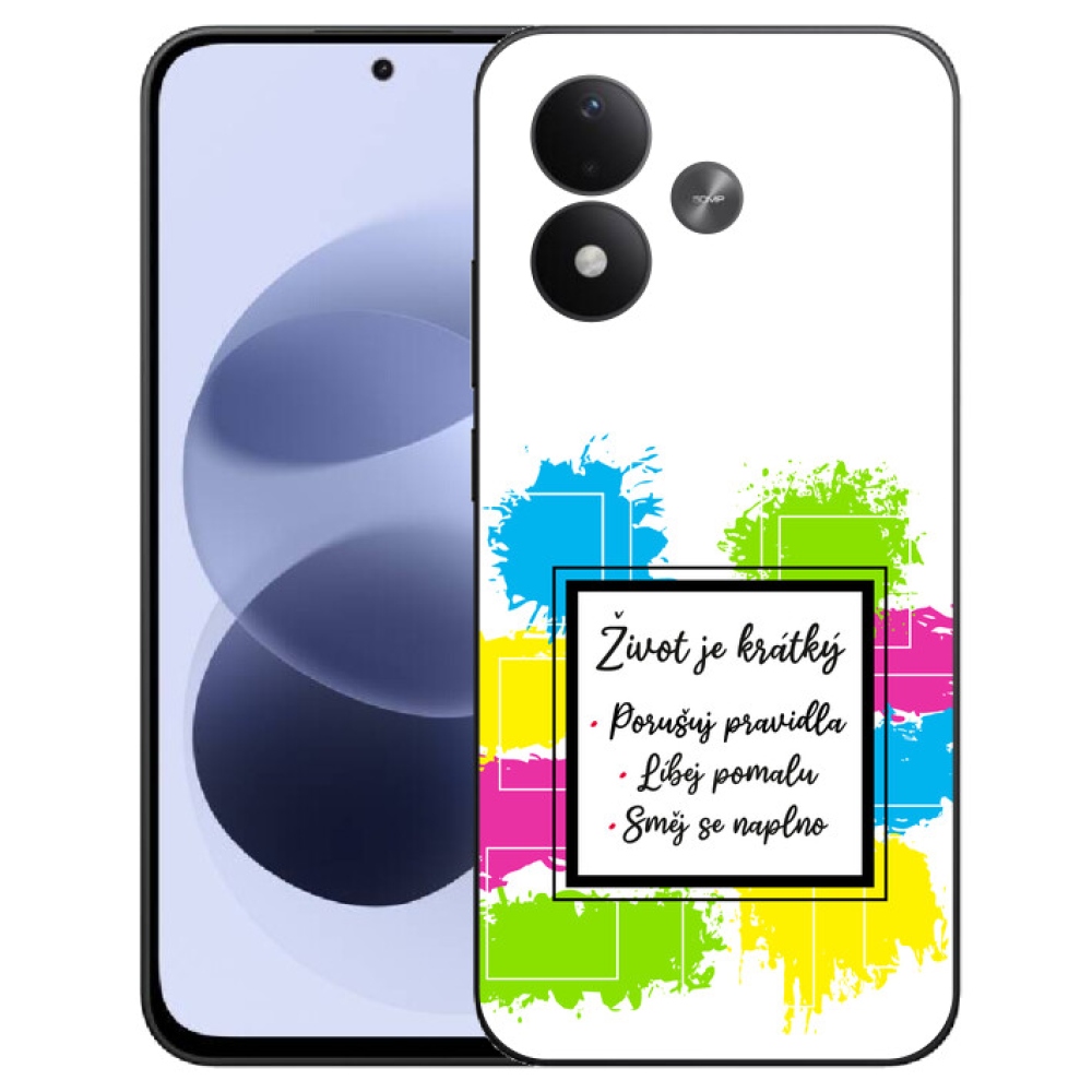 mmCase gél tok a Xiaomi Redmi Note 17 4G/5G-hez – idézet 5, fehér háttérrel