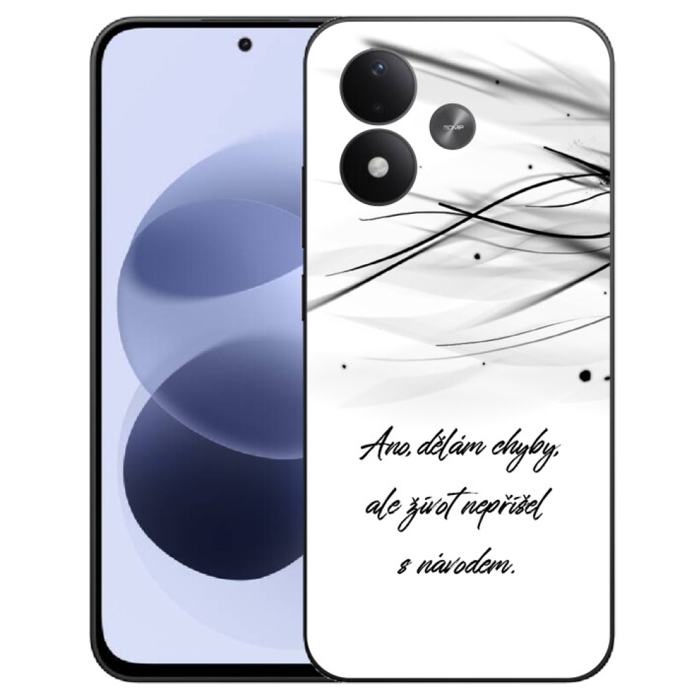mmCase géltok a Xiaomi Redmi Note 17 4G/5G-hez – idézet fehér háttérrel