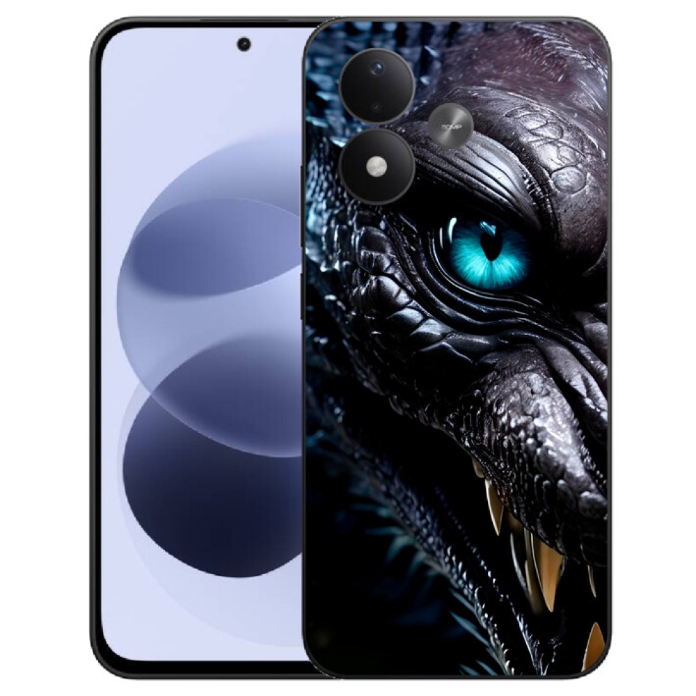 mmCase géltok a Xiaomi Redmi Note 17 4G/5G-hez – sárkányos mintázat