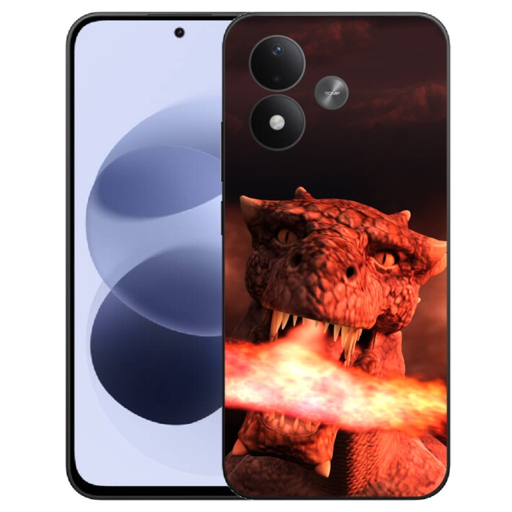 mmCase gél tok a Xiaomi Redmi Note 17 4G/5G-hez – sárkány
