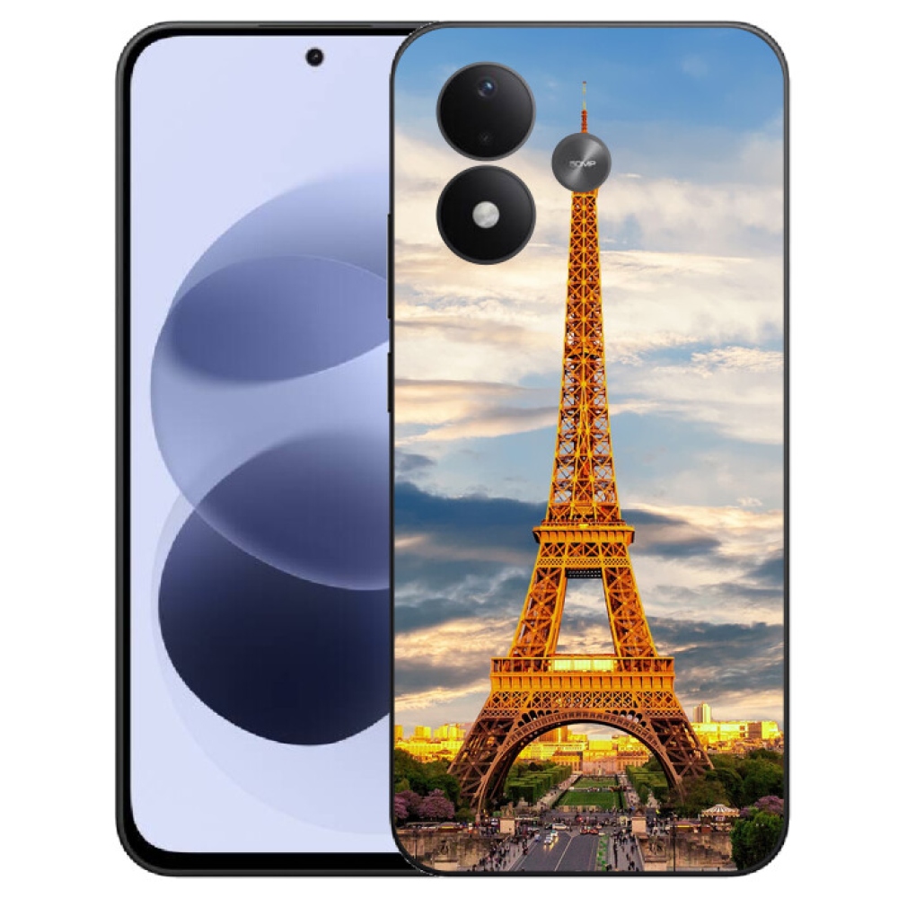 mmCase gél tok a Xiaomi Redmi Note 17 4G/5G-hez – Eiffel-torony 3