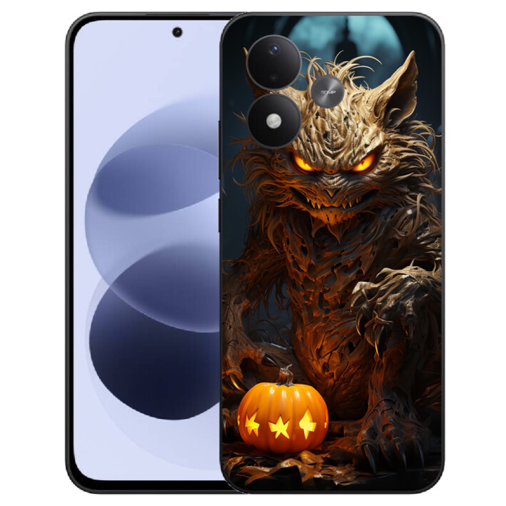 mmCase gél tok a Xiaomi Redmi Note 17 4G/5G-hez – halloweeni szörny