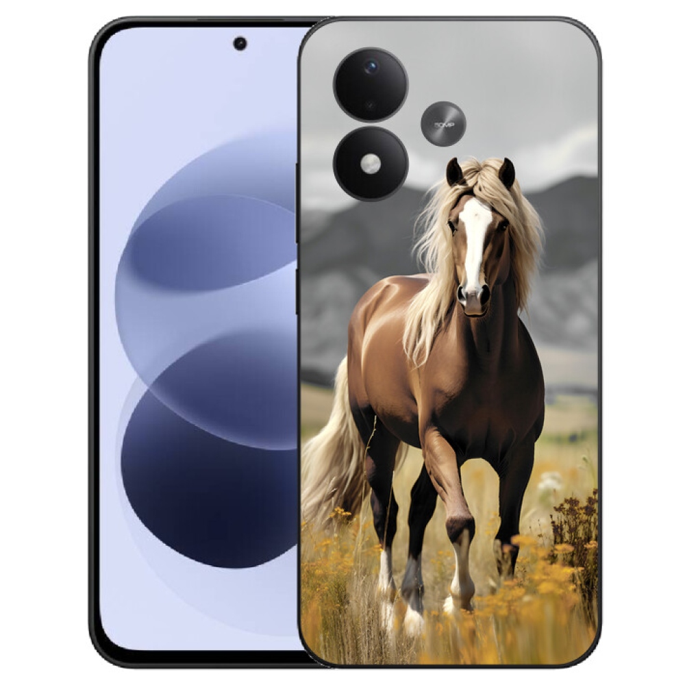 mmCase gél tok a Xiaomi Redmi Note 17 4G/5G-hez – barna ló 1