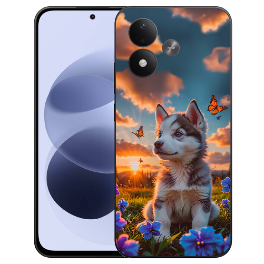 mmCase gél tok a Xiaomi Redmi Note 17 4G/5G-hez – husky naplementekor