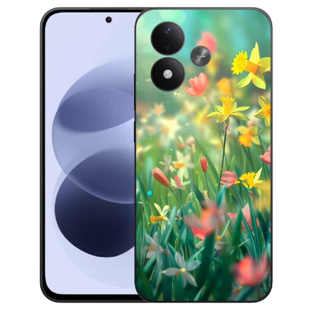 mmCase gél tok a Xiaomi Redmi Note 17 4G/5G-hez – tavaszi virágok