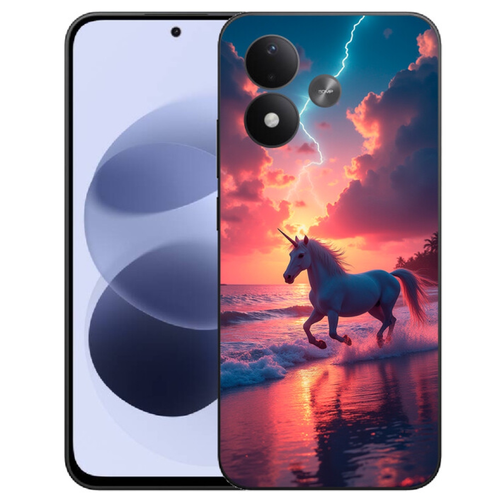 mmCase géltok a Xiaomi Redmi Note 17 4G/5G-hez – egyszarvú a tengerparton