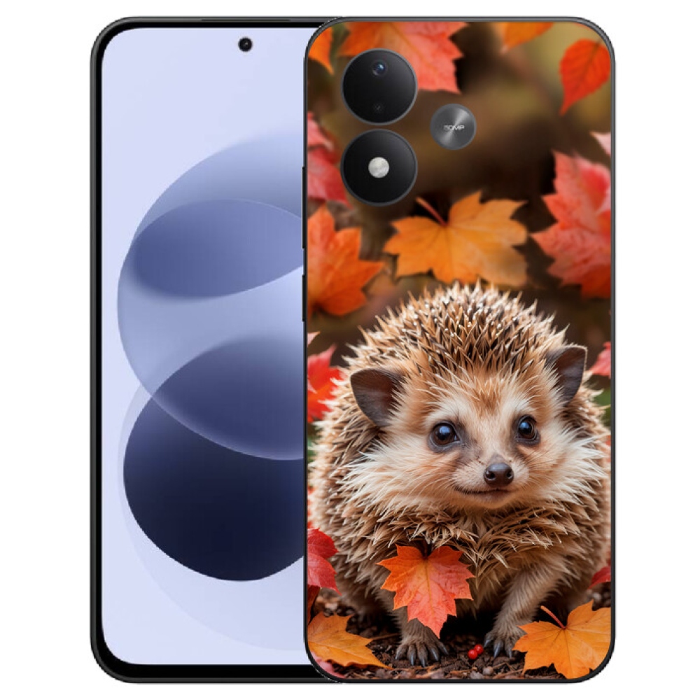 mmCase géltok a Xiaomi Redmi Note 17 4G/5G-hez – sün a levelek között