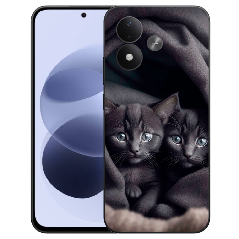 mmCase gél tok a Xiaomi Redmi Note 17 4G/5G-hez – macska-duó