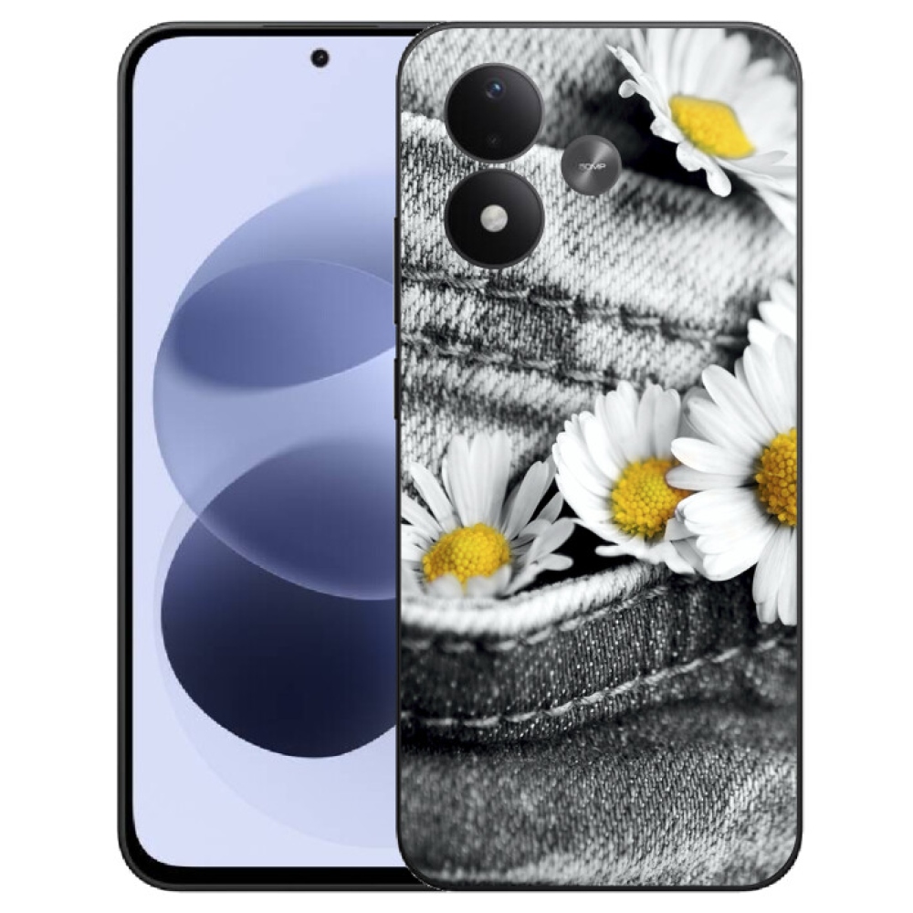 mmCase gél tok a Xiaomi Redmi Note 17 4G/5G-hez – margaréták
