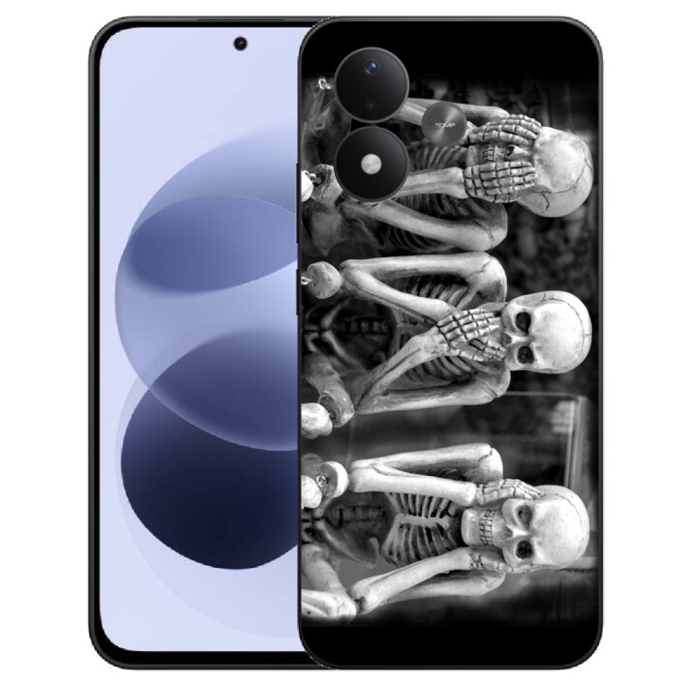 mmCase gél tok a Xiaomi Redmi Note 17 4G/5G-hez – csontvázak