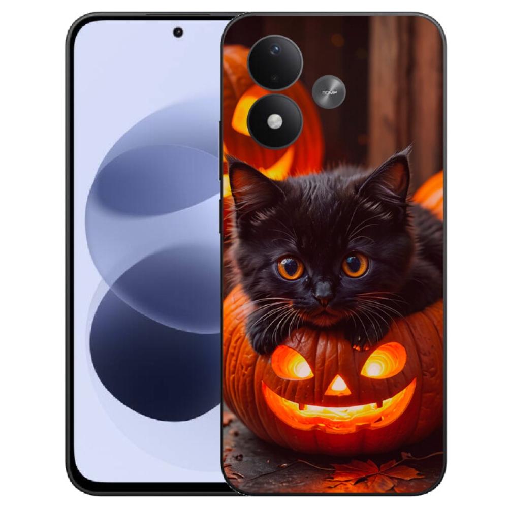 mmCase gél tok a Xiaomi Redmi Note 17 4G/5G-hez – cica és sütőtök