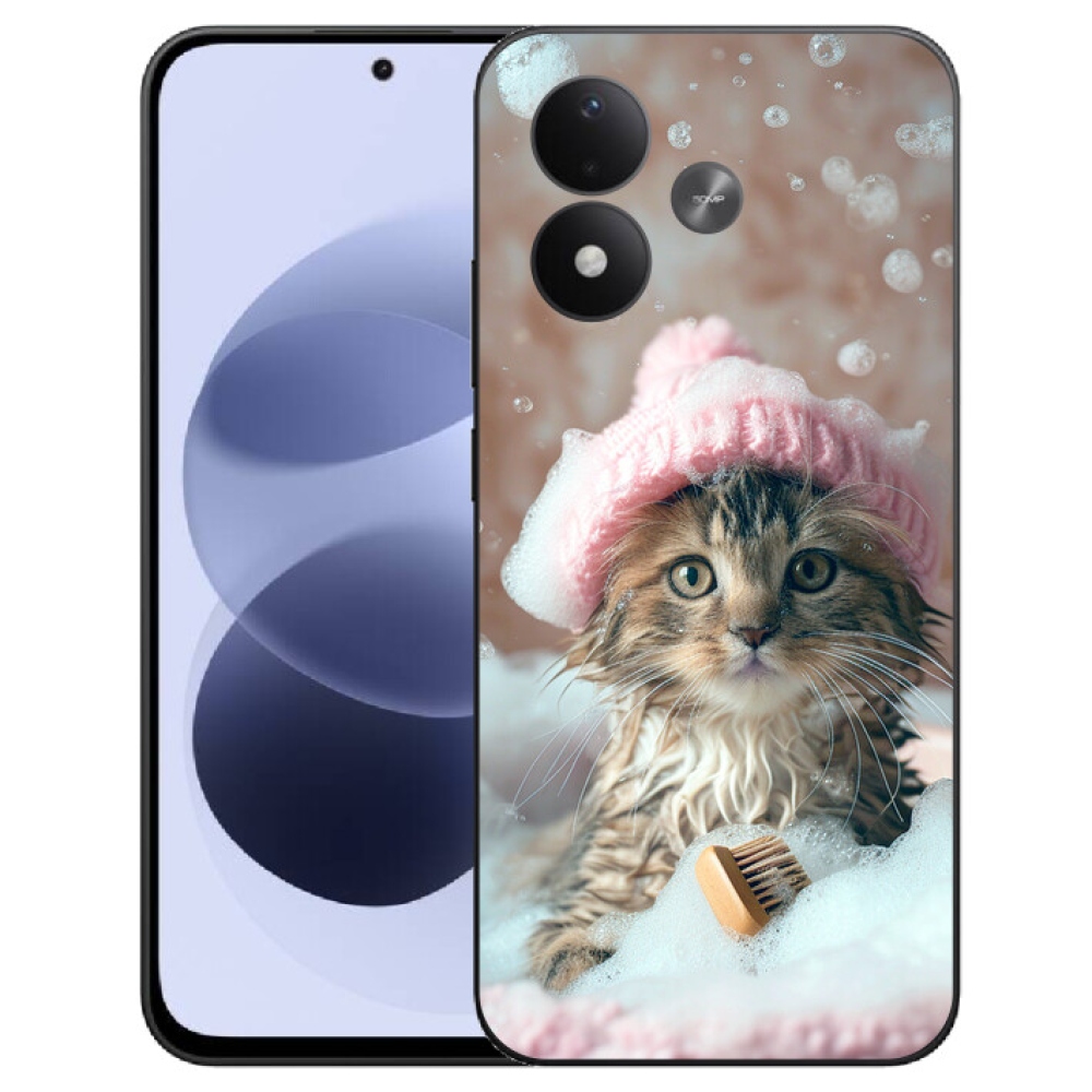 mmCase gél tok a Xiaomi Redmi Note 17 4G/5G-hez – cica és fürdő