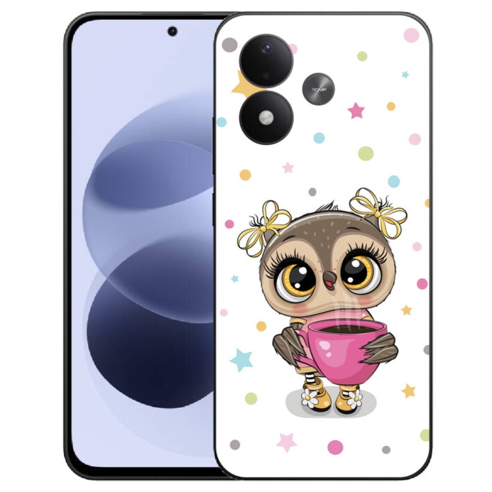 mmCase géltok a Xiaomi Redmi Note 17 4G/5G-hez – rajzolt bagoly