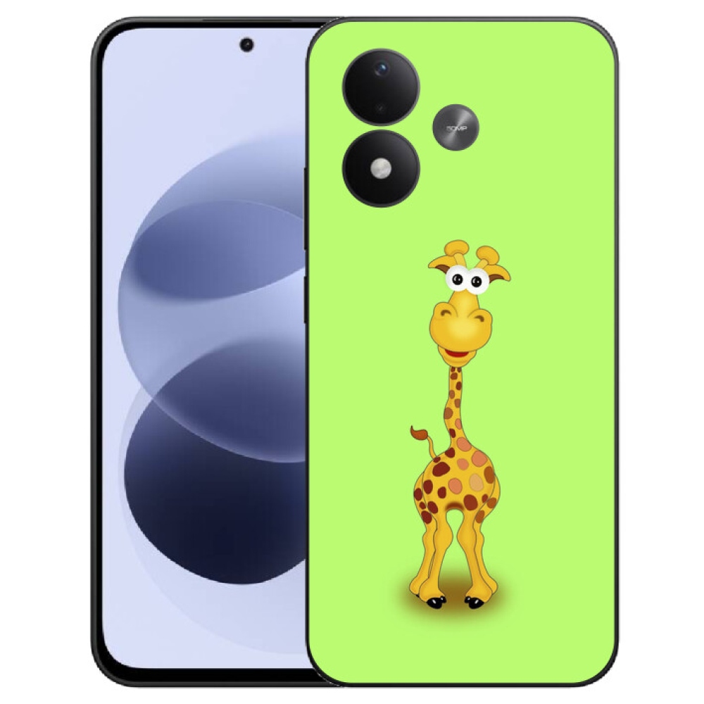 mmCase gél tok a Xiaomi Redmi Note 17 4G/5G-hez – rajzolt zsiráf