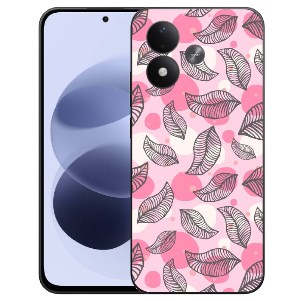 mmCase gél tok a Xiaomi Redmi Note 17 4G/5G-hez – rajzolt hulló levelek
