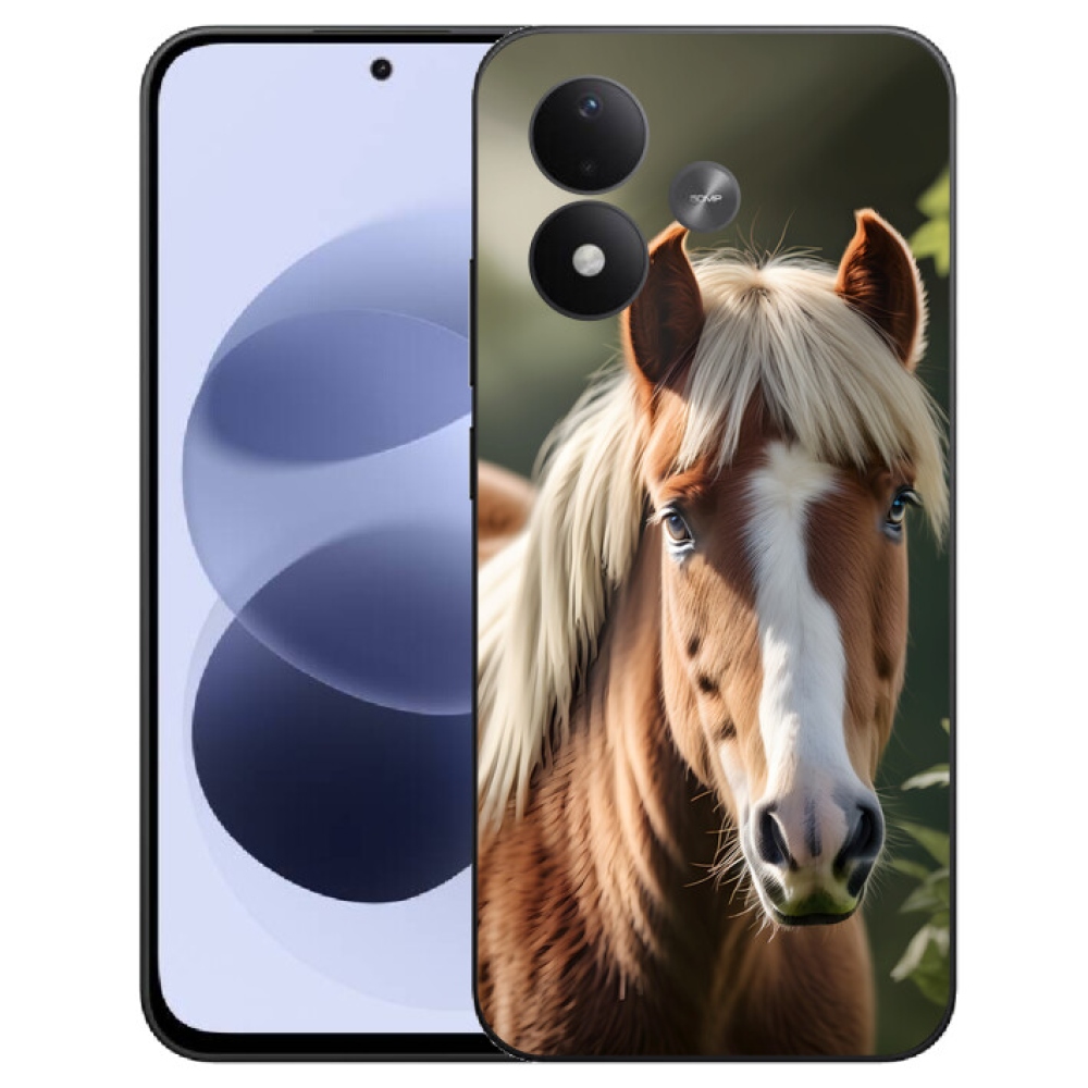 mmCase gél tok a Xiaomi Redmi Note 17 4G/5G-hez – világos sörényű ló
