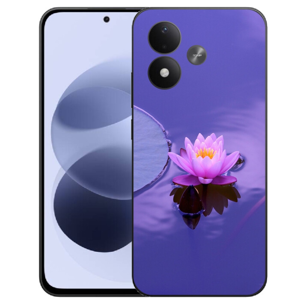 mmCase géltok a Xiaomi Redmi Note 17 4G/5G-hez – virág a víz felszínén