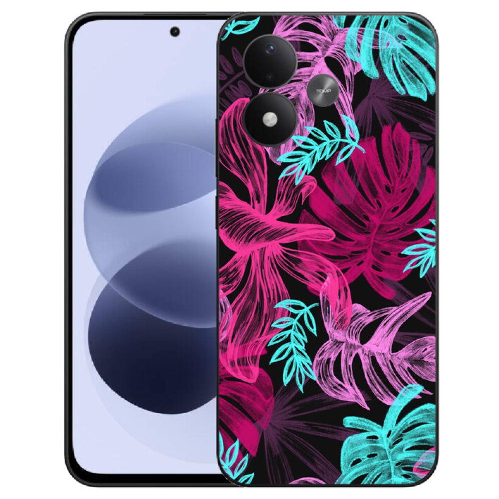mmCase gél tok a Xiaomi Redmi Note 17 4G/5G-hez – virágok 1