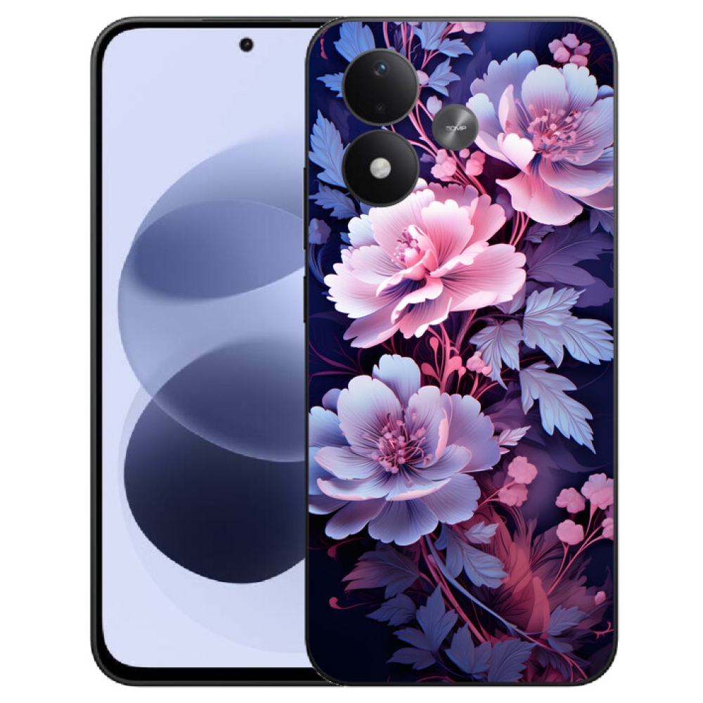 mmCase géltok a Xiaomi Redmi Note 17 4G/5G-hez – virágok 11