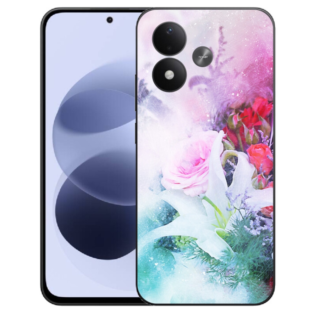 mmCase géltok a Xiaomi Redmi Note 17 4G/5G-hez – virágok 4