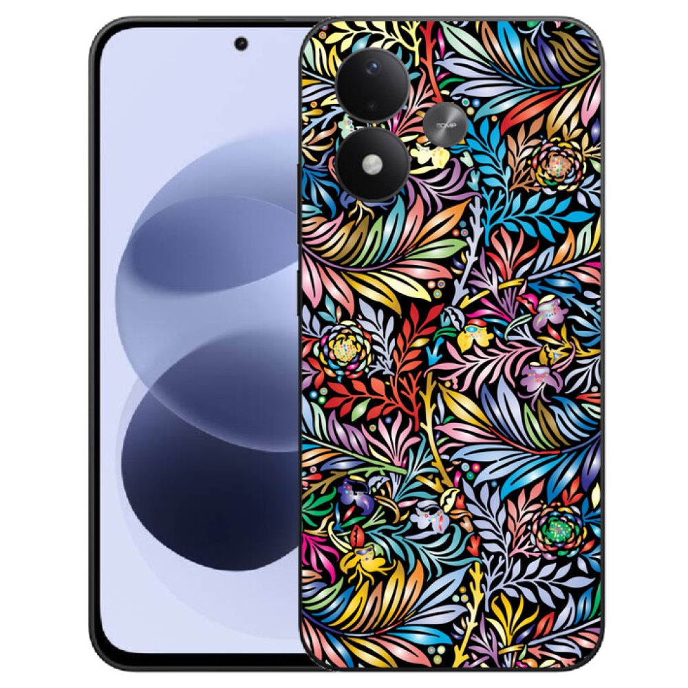 mmCase gél tok a Xiaomi Redmi Note 17 4G/5G-hez – virágok 5