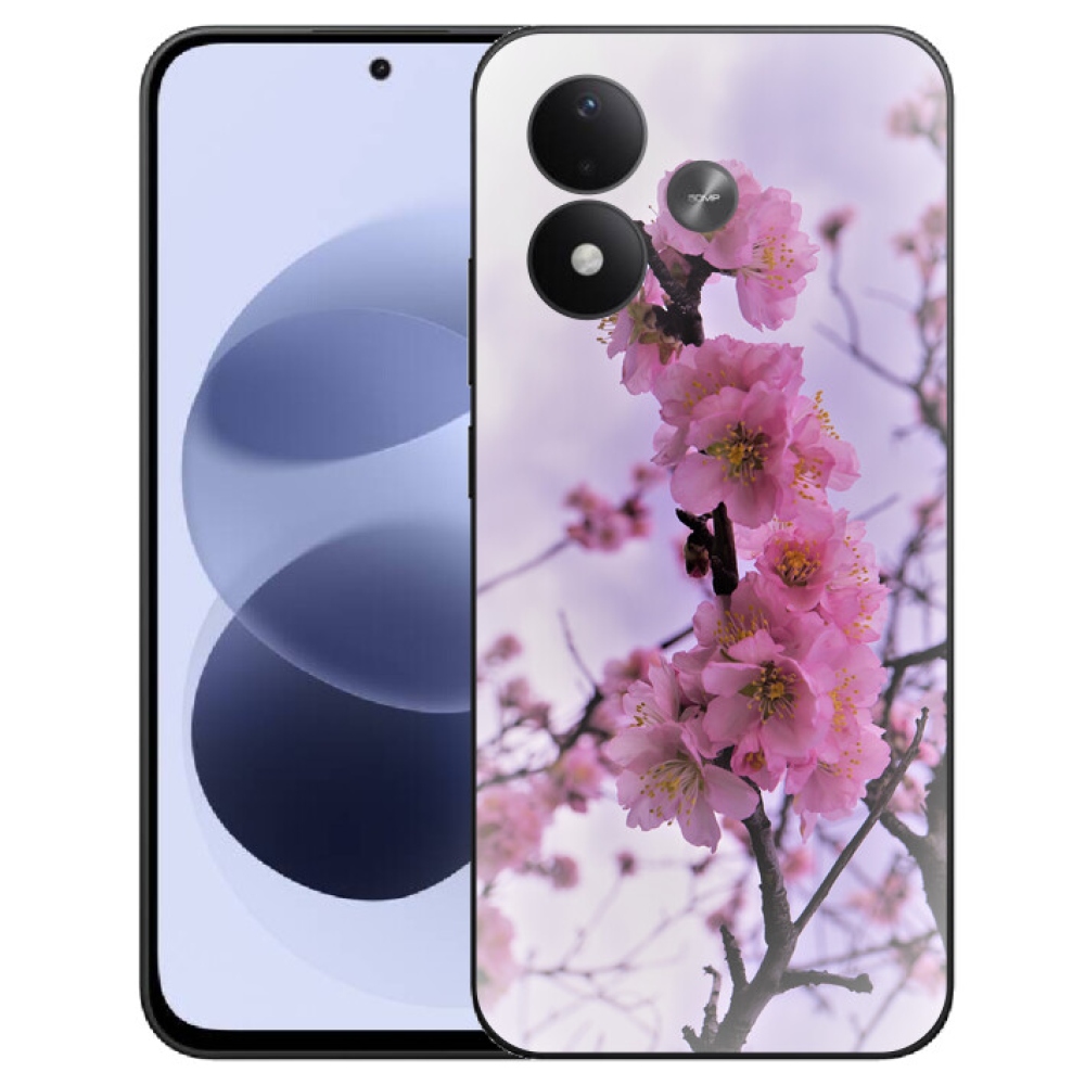 mmCase gél tok a Xiaomi Redmi Note 17 4G/5G-hez – virágok 7