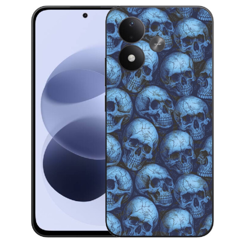 mmCase gél tok a Xiaomi Redmi Note 17 4G/5G-hez – koponyák