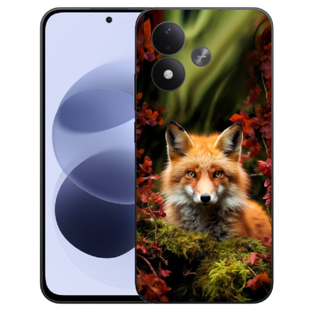 mmCase géltok a Xiaomi Redmi Note 17 4G/5G-hez – róka az erdőben