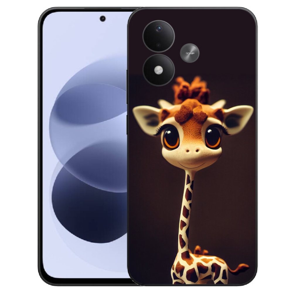 mmCase gél tok a Xiaomi Redmi Note 17 4G/5G-hez – kis zsiráf