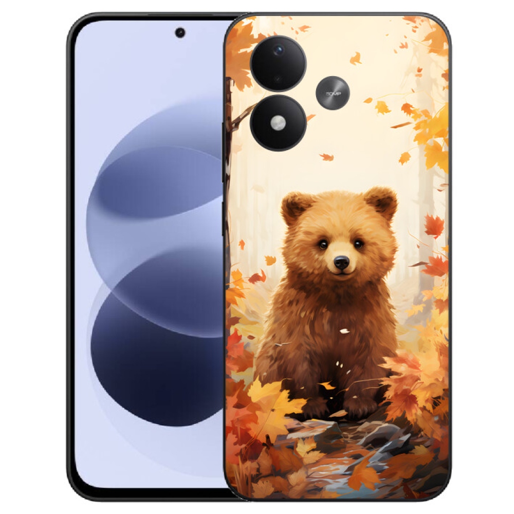 mmCase gél tok a Xiaomi Redmi Note 17 4G/5G-hez – medve az erdőben