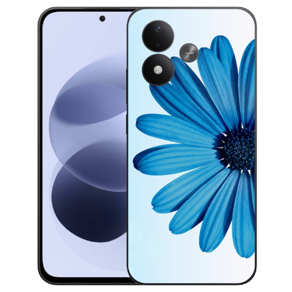 mmCase géltok a Xiaomi Redmi Note 17 4G/5G-hez – kék margaréta
