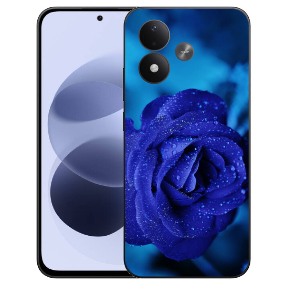mmCase géltok a Xiaomi Redmi Note 17 4G/5G-hez – kék rózsa