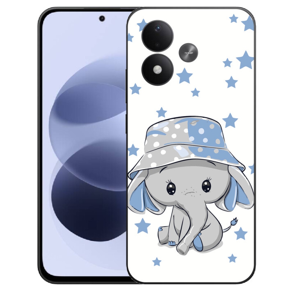 mmCase gél tok a Xiaomi Redmi Note 17 4G/5G-hez – kék elefánt