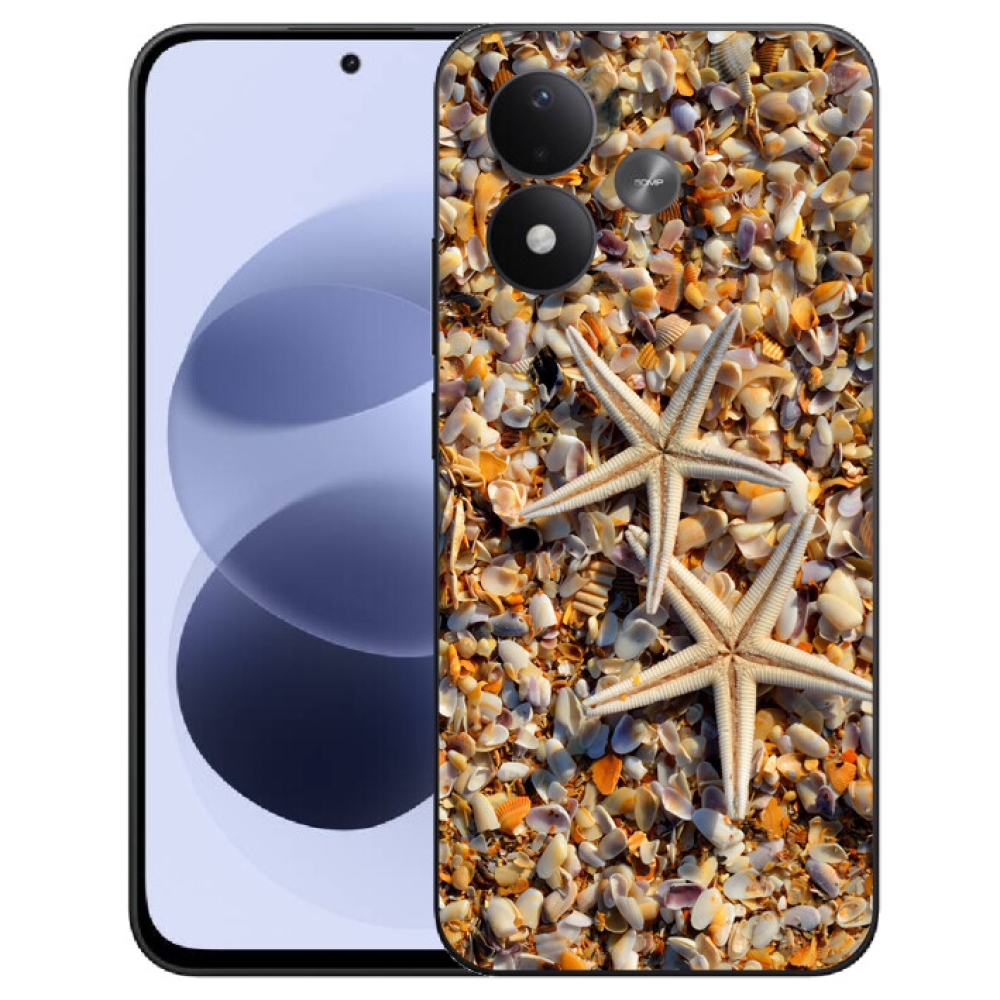 mmCase gél tok a Xiaomi Redmi Note 17 4G/5G készülékhez – tengeri csillagok