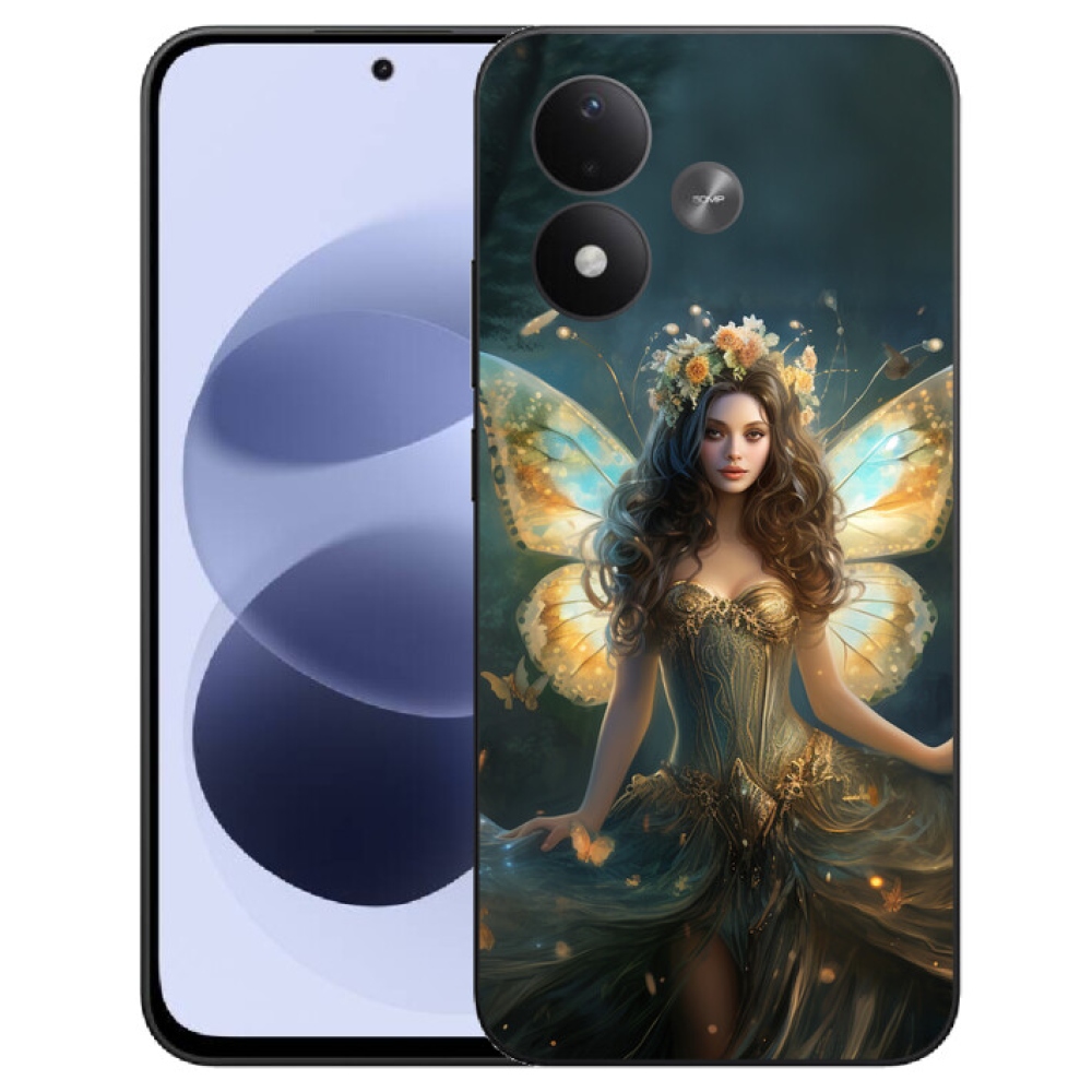 mmCase gél tok a Xiaomi Redmi Note 17 4G/5G-hez – pillangós nő