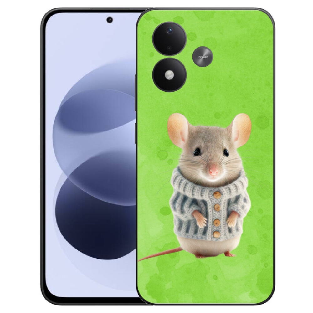 mmCase gél tok a Xiaomi Redmi Note 17 4G/5G-hez – egér pulóverben