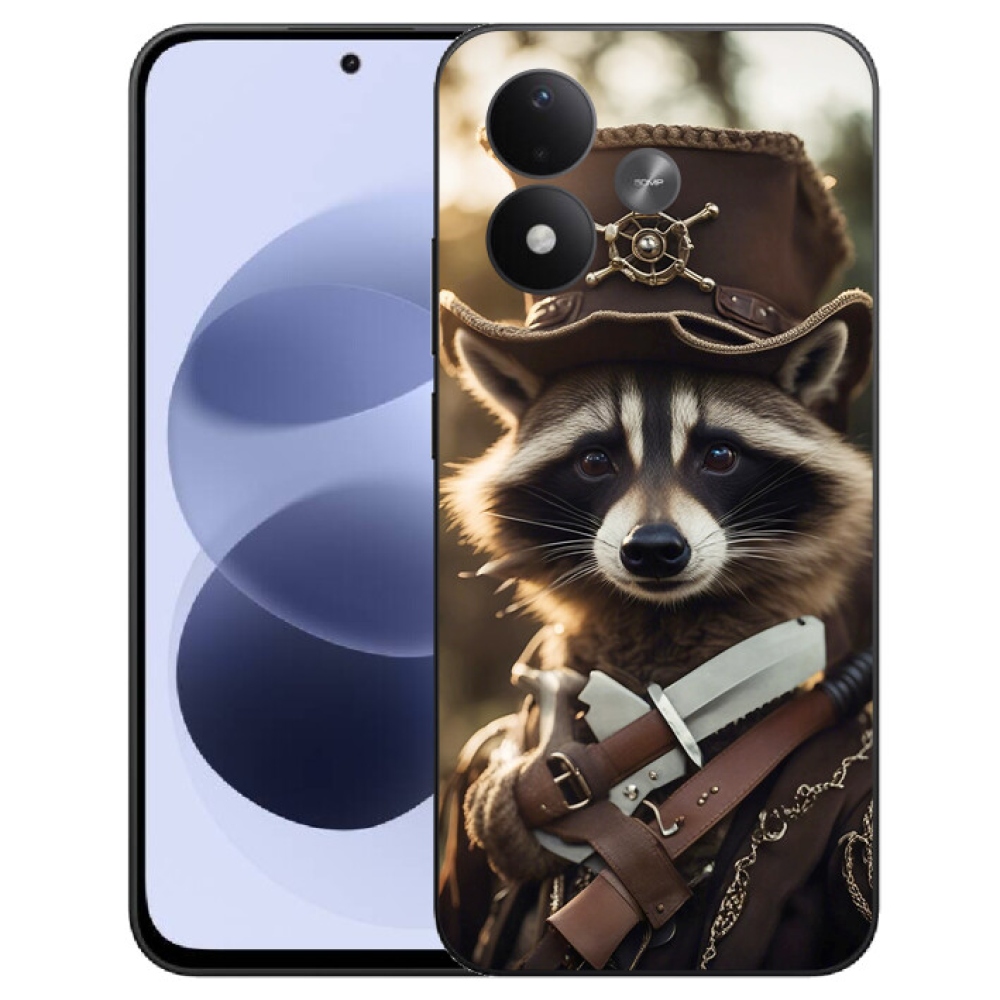 mmCase géltok a Xiaomi Redmi Note 17 4G/5G-hez – egyenruhás mosómedve