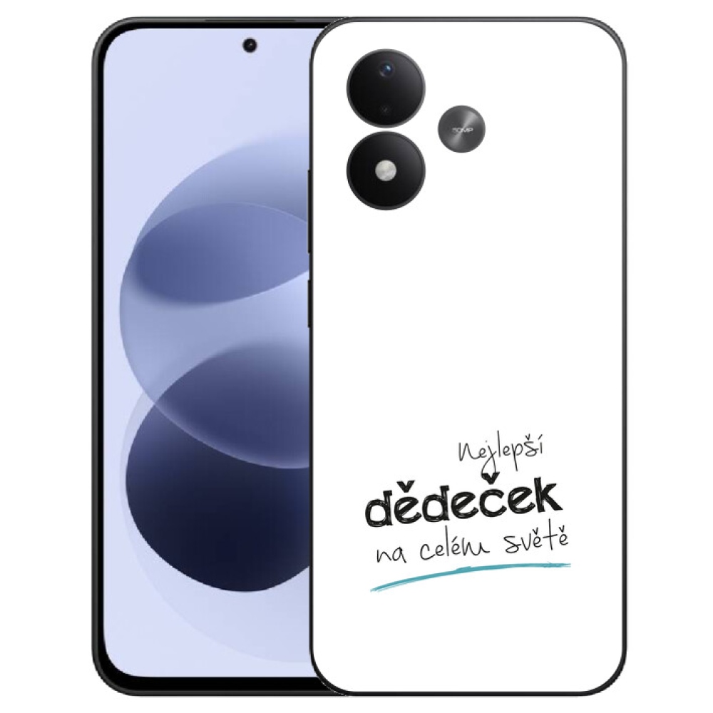 mmCase géltok a Xiaomi Redmi Note 17 4G/5G-hez – „Best Grandpa 3” fehér háttérrel