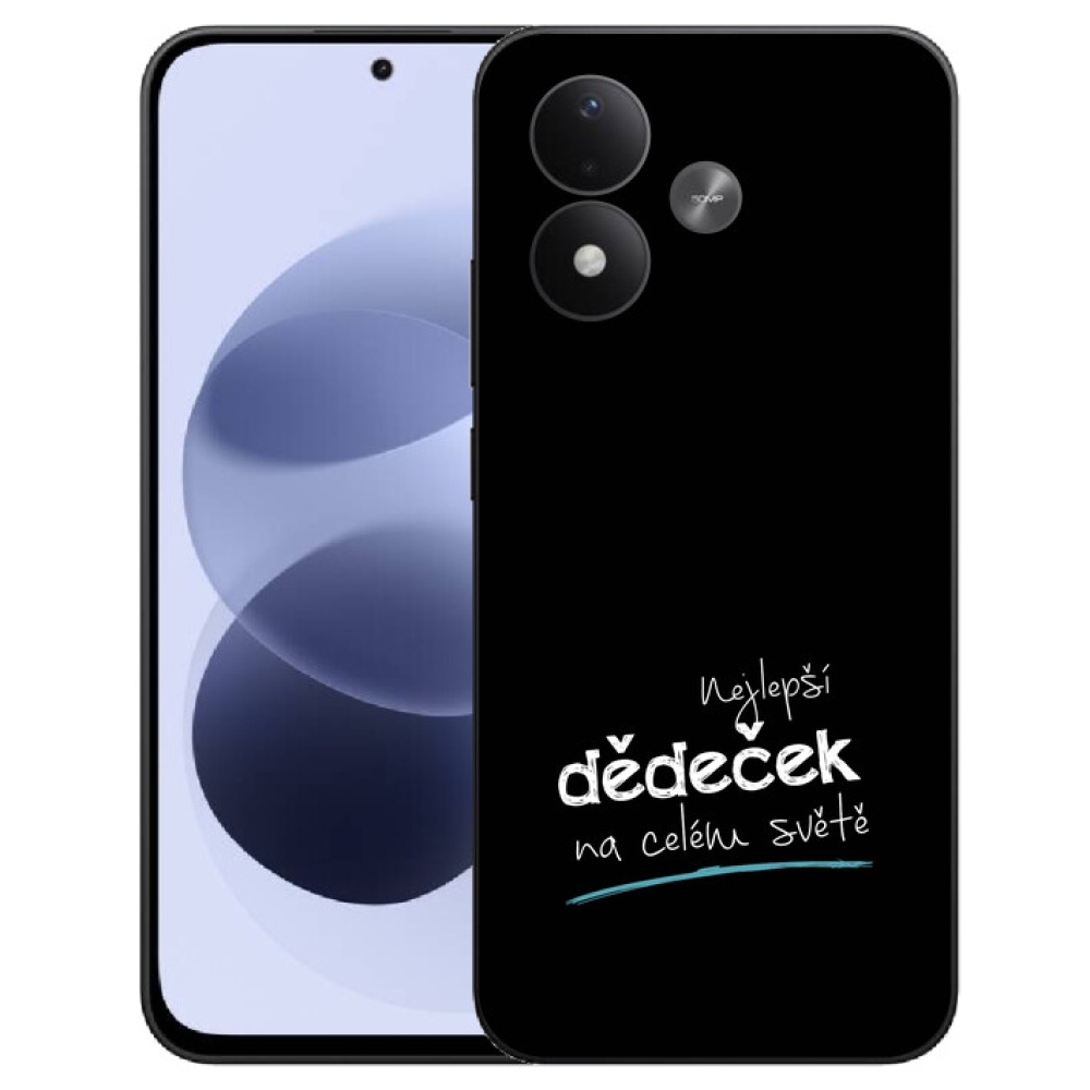 mmCase géltok a Xiaomi Redmi Note 17 4G/5G-hez – „Best Grandpa 3” fekete háttérrel