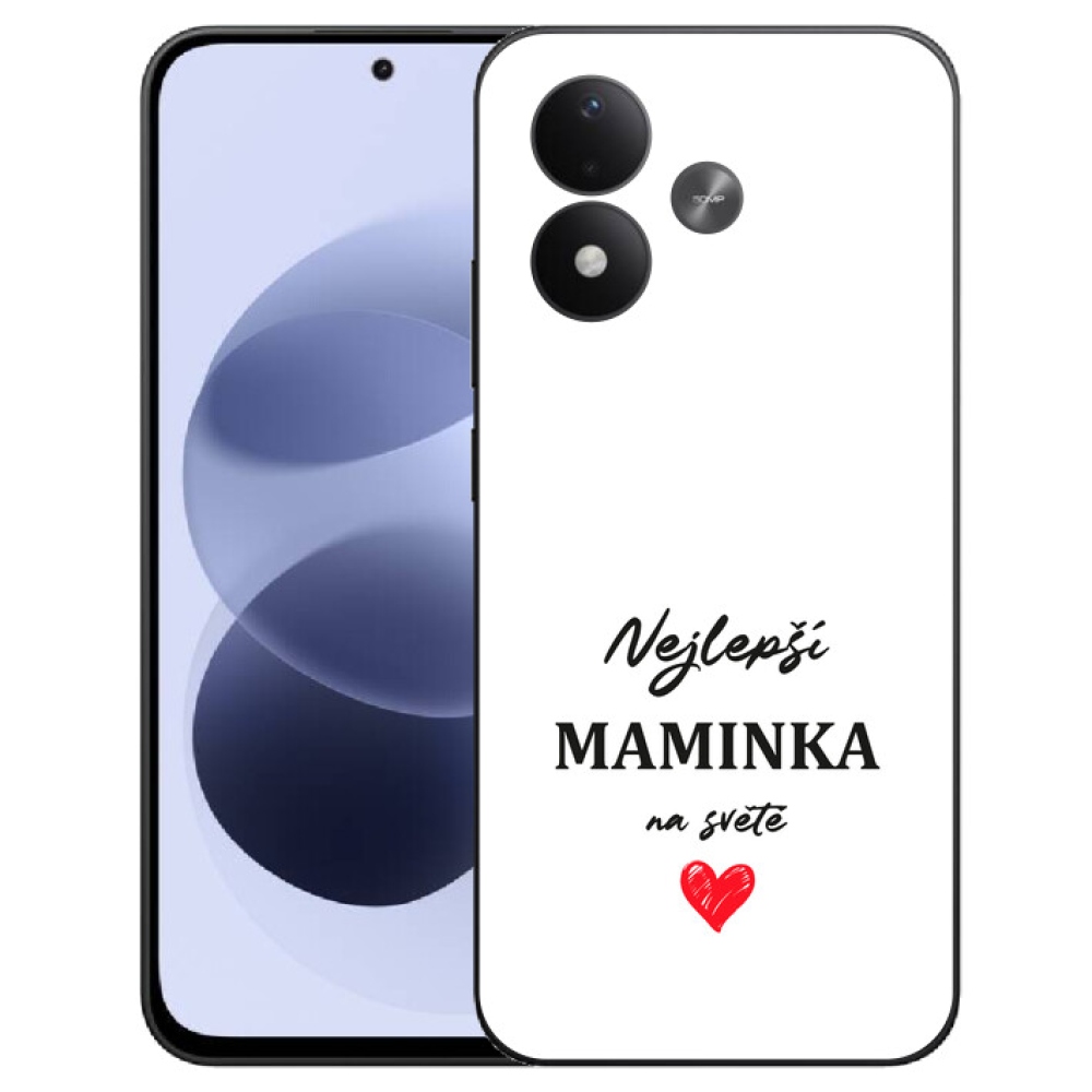 mmCase géltok a Xiaomi Redmi Note 17 4G/5G-hez – „A legjobb anyuka” 1, fehér háttérrel