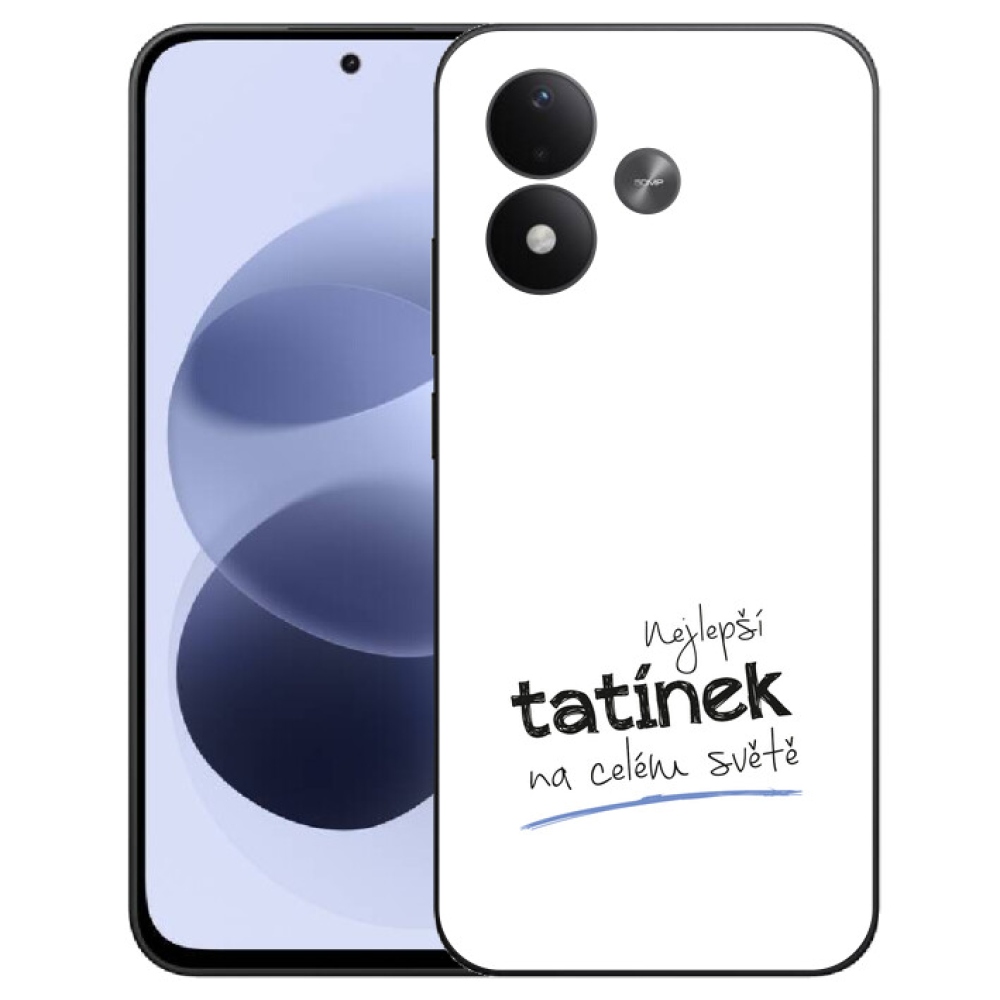 mmCase géltok a Xiaomi Redmi Note 17 4G/5G-hez – „A legjobb apa” felirattal, fehér háttérrel