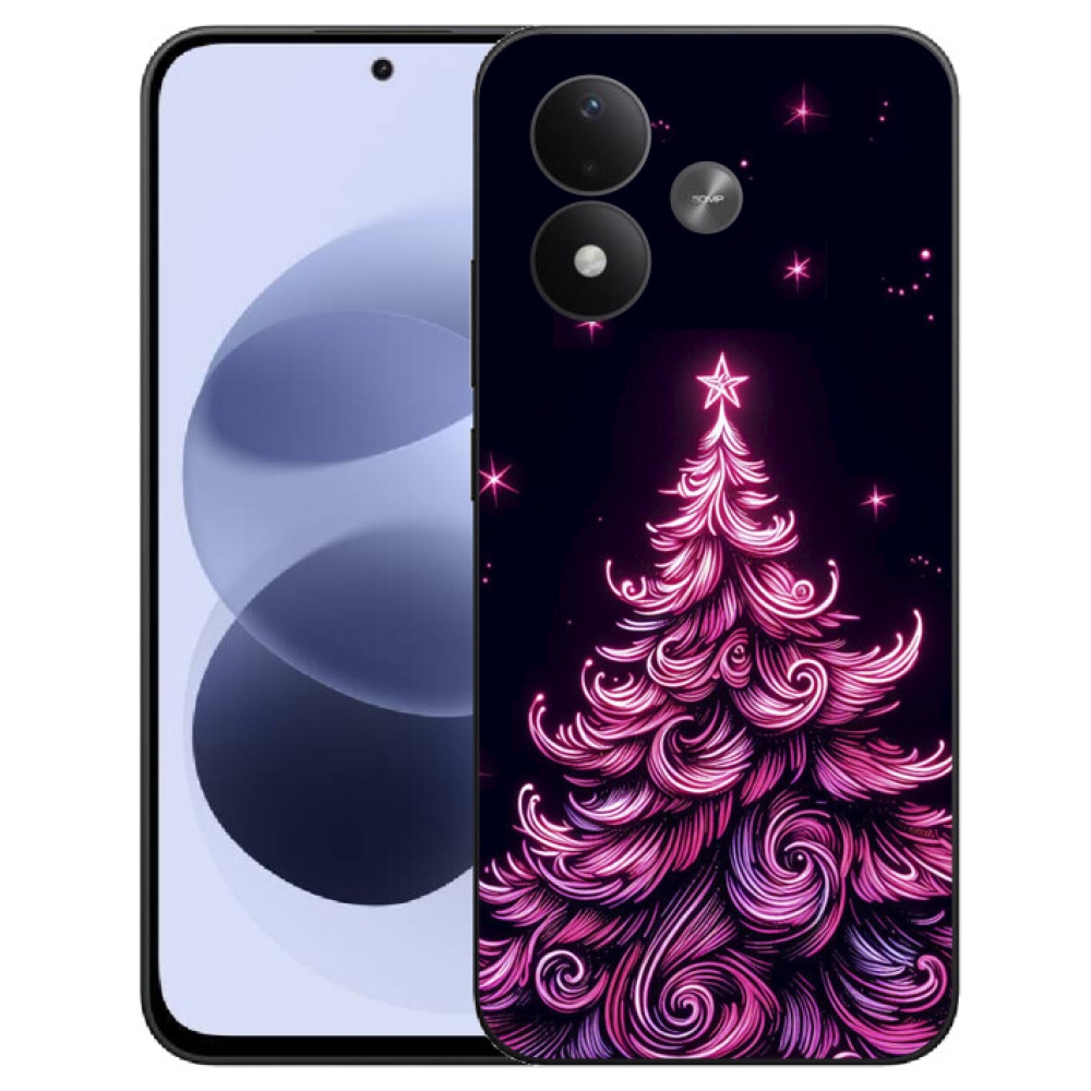 mmCase gél tok a Xiaomi Redmi Note 17 4G/5G-hez – neon karácsonyfa 2